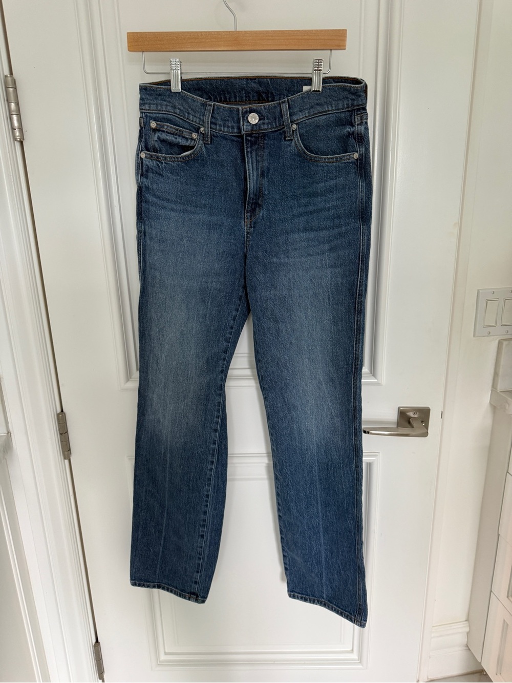 AYR The Legend Classic Women's Straight-Leg Jeans - Dark Blue